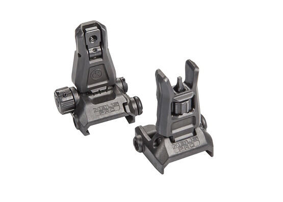 Magpul MBUS PRO Sight Set is made from steel and features a low profile design